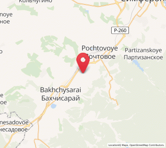 Map of Glubokiy Yar, Crimea