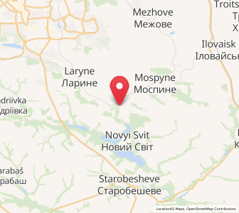 Map of Horbachevo-Mykhailivka, Donetsk