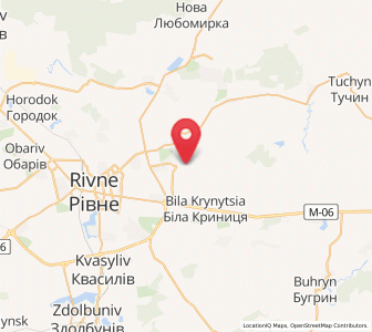 Map of Horodyshche, Rivne
