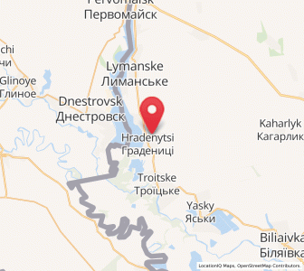 Map of Hradenytsi, Odessa