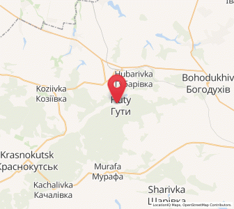 Map of Huty, Kharkiv
