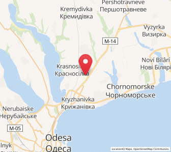Map of Ilichanka, Odessa