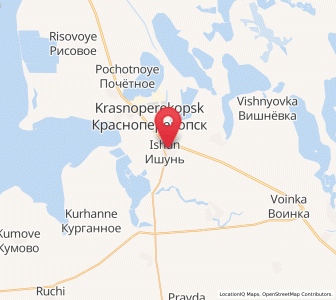 Map of Ishun’, Crimea