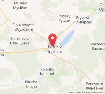 Map of Ivankiv, Kiev