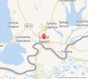 Map of Izmail, Odessa