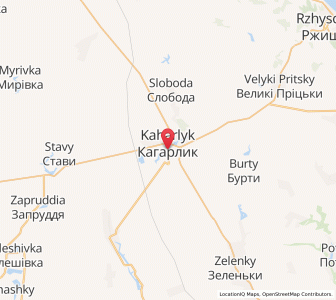 Map of Kaharlyk, Kiev