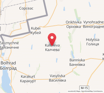 Map of Kalcheva, Odessa