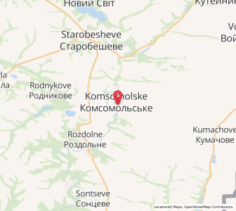 Map of Kal'mius'ke, Donetsk