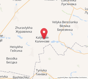 Map of Kalynove, Kiev