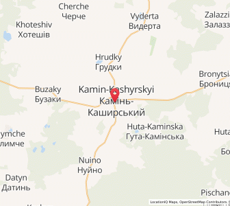Map of Kamin-Kashyrskyi, Volyn