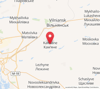 Map of Kamyane, Zaporizhzhia