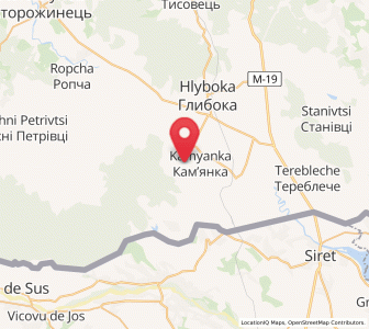 Map of Kamyanka, Chernivtsi