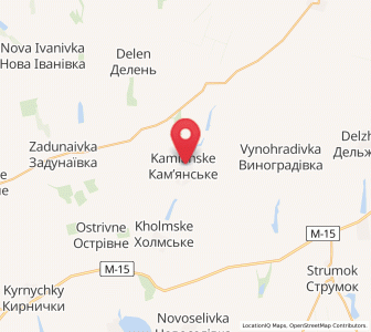 Map of Kamyanske, Odessa
