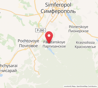Map of Kashtanovoye, Crimea