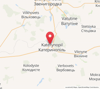 Map of Katerynopil, Cherkasy