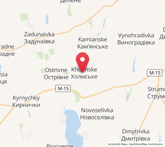 Map of Kholmske, Odessa