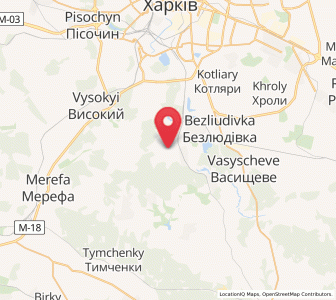 Map of Khorosheve, Kharkiv