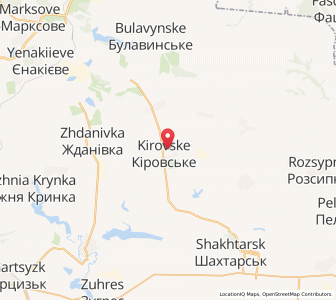 Map of Khrestivka, Donetsk