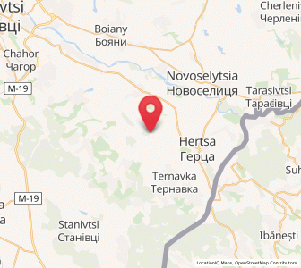 Map of Khriatska, Chernivtsi