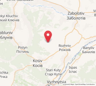 Map of Khymchyn, Ivano-Frankivsk