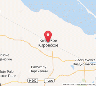 Map of Kirovskoye, Crimea