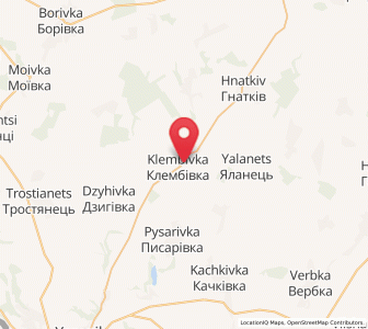 Map of Klembivka, Vinnytsia
