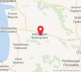 Map of Kol’chugino, Crimea