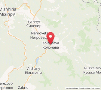 Map of Kolochava, Transcarpathia