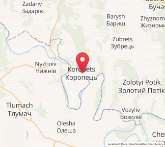 Map of Koropets, Ternopil