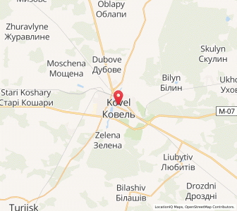 Map of Kovel, Volyn