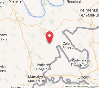 Map of Kozyryany, Chernivtsi