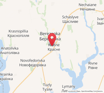Map of Krasne, Mykolaiv