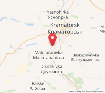 Map of Krasnotorka, Donetsk