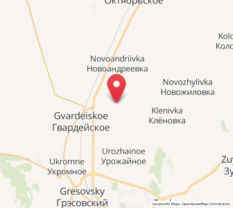 Map of Krasnoye, Crimea