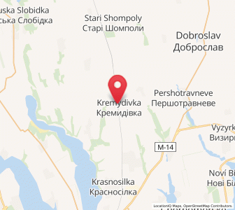 Map of Kremidivka, Odessa