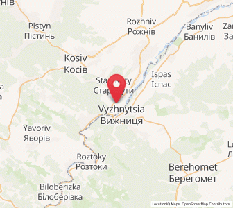 Map of Kuty, Ivano-Frankivsk
