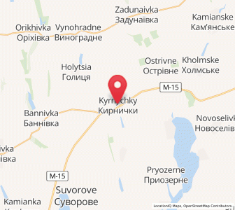 Map of Kyrnychky, Odessa