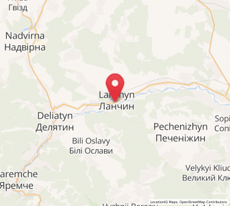 Map of Lanchyn, Ivano-Frankivsk