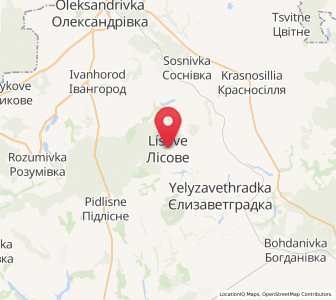 Map of Lisove, Kirovohrad