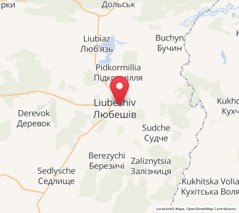 Map of Liubeshiv, Volyn