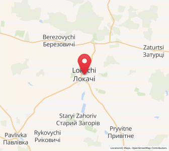 Map of Lokachi, Volyn