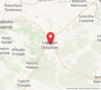 Map of Lopatyn, Lviv