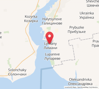 Map of Lymany, Mykolaiv