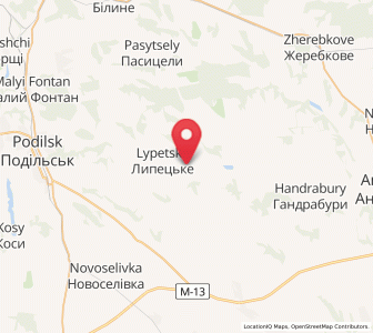 Map of Lypetske, Odessa