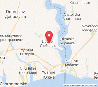 Map of Lyubopil, Odessa
