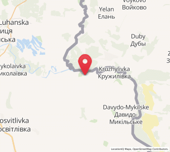 Map of Makariv Yar, Luhansk