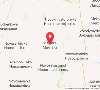 Map of Maliyivka, Mykolaiv