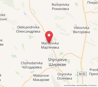 Map of Maryanivka, Odessa