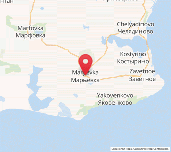 Map of Maryevka, Crimea