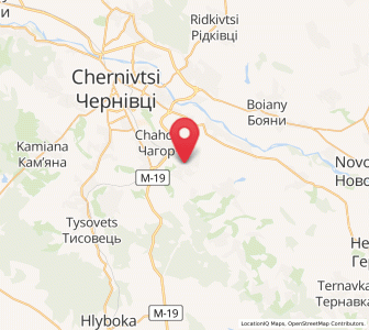 Map of Molodiia, Chernivtsi